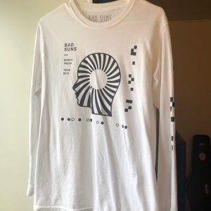 Bad Suns long sleeve white t-shirt